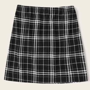 plaid skirt